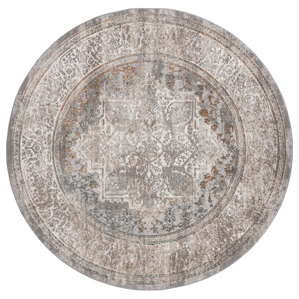 Manmade Emojy Lola Multi Color Round Rug, 7 ft. 10 in. MA2625709 - main